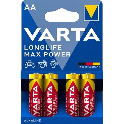 VARTA 4706101404 Max Tech AA алкална батерия за моливи 4бр/блистер (4706101404)