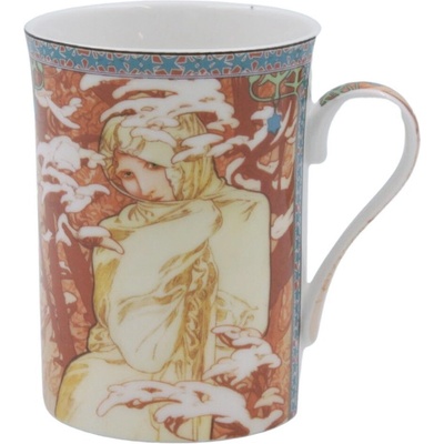 HOME ELEMENTS Porcelánový hrnček Mucha Zima 300 ml