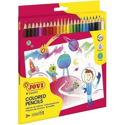Jovi Комплект цветни моливи Смес 24 бр