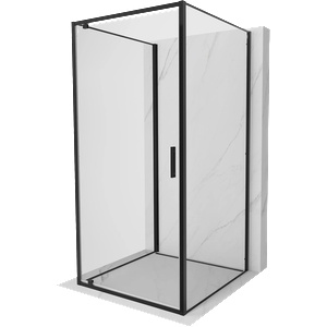Mexen Exo-BR 3S душ кабина 3-стенна, отваряема 100 x 100 см, прозрачна, черна (8181-100-100-70-00-3S)