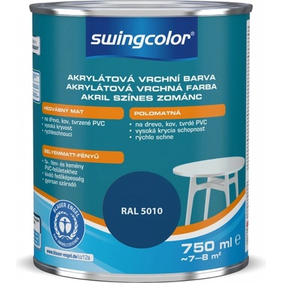 Swingcolor Farebný email 0,75 l horská modrá