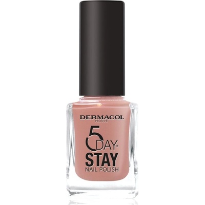 Dermacol 5 Day Stay dlouhotrvající lak na nehty 50 Antique Rose 11 ml