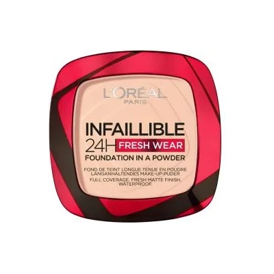 Infaillible 24H Fresh Wear Foundation In A Powder дълготраен прахообразен фон дьо тен 9 g нюанс 180 Rose Sand