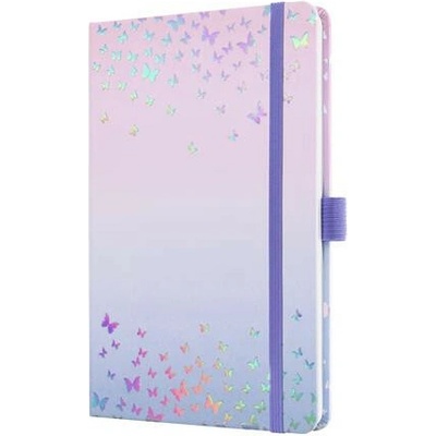 Sigel Jolie A5 týždenný 2026 Butterfly Confetti Candy