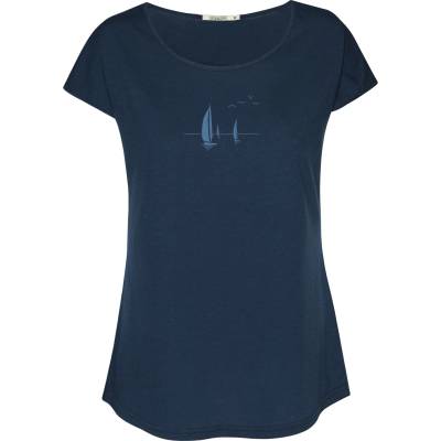 GreenBomb Дамска тениска GreenBomb Women's Sailing Vessel Cool T-Shirt - Navy (916-7007-0114)