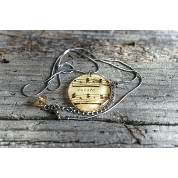 Image 1 of Колие с принт на нотен лист