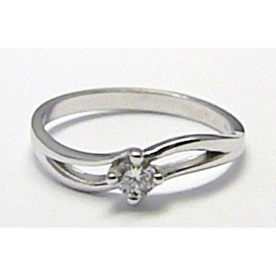 Klenoty Budín zlatý zásnubní prsten s přírodním diamantem J 24576 14