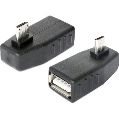 Delock Адаптер Delock USB micro-B мъжки към USB 2.0-A женски, OTG, завъртян на 90