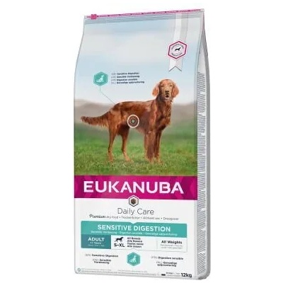 EUKANUBA Daily Care Sensitive Digestion - за израснали кучета с чувствително храносмилане 12kg