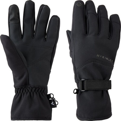 McKinley Devon II softshellové rukavice černá