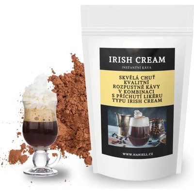 Haniell Rozpustná káva Irish Cream jemná chuť smetany a irské whisky 0,5 kg