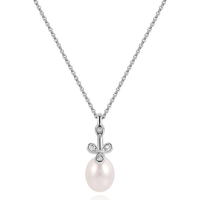 SILVERINO se zirkony a perlou 7399 SP07399PFWSW 1