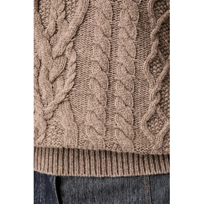 Max Mara пуловер дамски от вълна WKDALBEN (2625366132600)