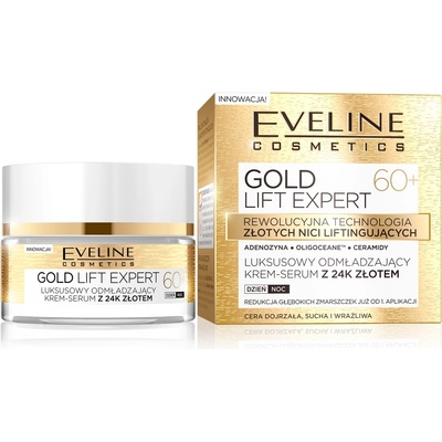 Eveline Gold Lift Expert denný nočný krém 50+ 50 ml