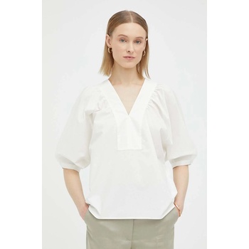 By Malene Birger Памучна блуза By Malene Birger дамска в бяло с изчистен дизайн (Q71873008)