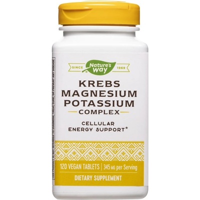 Nature's Way Krebs Magnesium Potassium, 120 таблетки, Nature’s Way