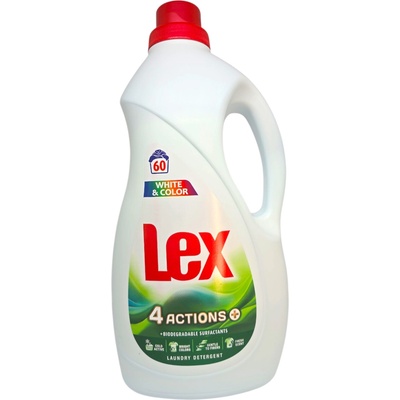Lex течен перилен препарат, 3 литра, 50 пранета, White & Color