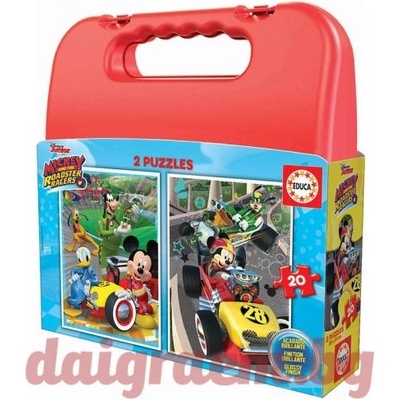 Educa Пъзел EDUCA 17639 - 40 части - Мики Маус, Mickey Roadster Racers (EDU17639)