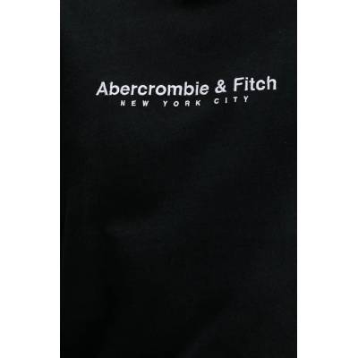 Abercrombie & Fitch Памучна тениска Abercrombie & Fitch в черно с апликация KI175-5130 (KI175.5130.900)