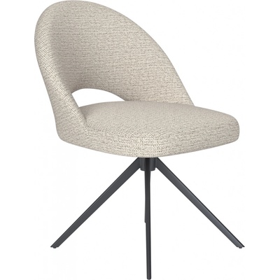 White Label Living Mick kovové nohy rovné béžový látkový potah