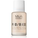 MUA Makeup Academy PRO/BASE дълготраен матиращ фон дьо тен цвят #110 30ml