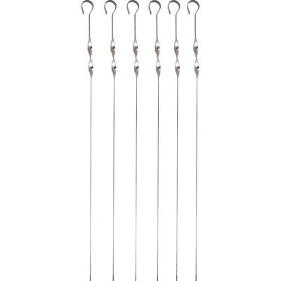 TORO Ihlice grilovacie tvarované 6 ks, 45 cm, nerez
