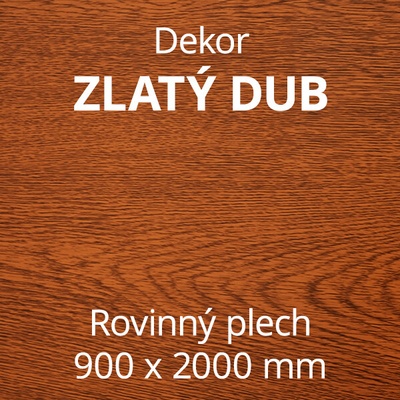 Brons Rovinný plech 900 x 2000 mm dekor zlatý dub
