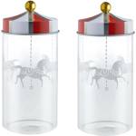 Alessi Кухненски буркан CIRCUS, комплект 2 бр. , прозрачен, Alessi (ALMW68S2)