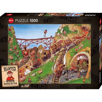 Heye - Puzzle Getaway Car Fred - 1 000 piese