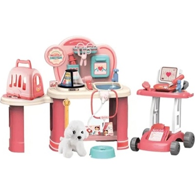 Sonne Детскa ветеринарна клиника Sonne - С кученце и аксесоари с количка (sonne963)