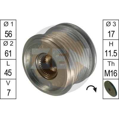 Voľnobeżka alternátora ERA ZN5461