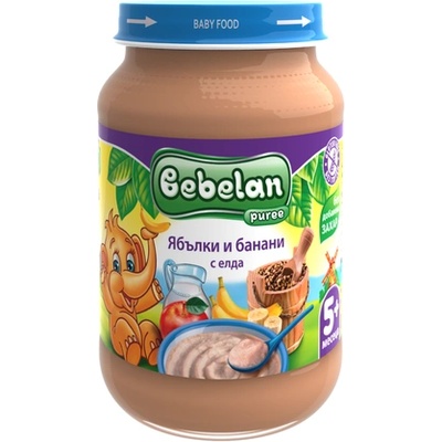 Bebelan Млечна каша с ябълки, банани и елда 190г