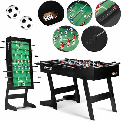 Neo-Sport Stolní fotbal 121 x 61 x 80 cm NS-803 černý – Zboží Dáma