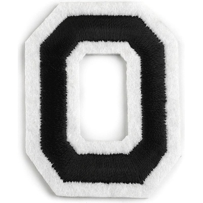 Nažehlovačka písmena, malé, 15 "O" černá