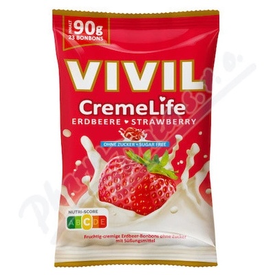Vivil CremeLife jahoda bez cukru 90 g