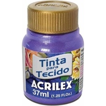 Acrilex Barva na textil 37 ml metalická fialová 516