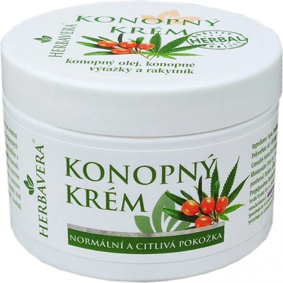 Herbavera konopný telový a pleťový krém s rakytníkom 150 ml