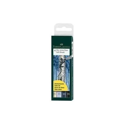 Faber-Castell 167804 Pitt Artist Pen Soft Brush 4 kusy