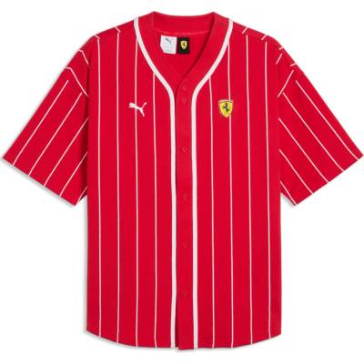 Puma Ferrari pánska košel'a baseball red retro F1 Team 2026