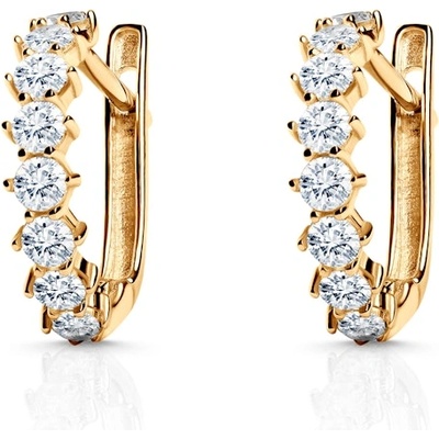 SAVICKI Обeци SAVICKI: жълто злато, цирконий