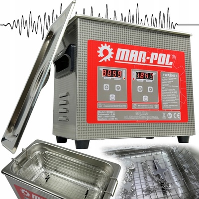 MAR-POL Ultrazvuková čistička 120W, 3,2l M90074 – Zboží Dáma