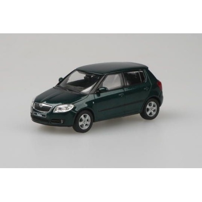 Škoda Fabia II 2006 Zelená Amazonian Metalíza ABREX 1:43