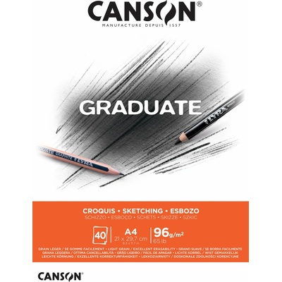 Canson Skicár Graduate 96 g/m² A4 lepený 40 listov