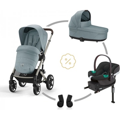 Cybex SET TALOS S LUX + korba + adaptéry + autosedačka + základna SKY BLUE 2024 – Zbozi.Blesk.cz