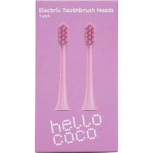 Hello coco Toothbrush Head Pink 2ks