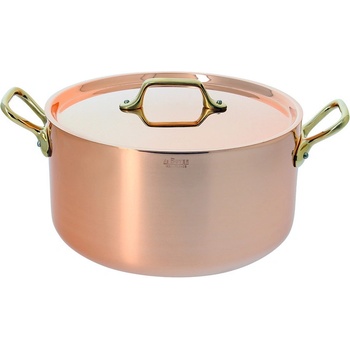 De Buyer Měděný hrnec s bronzovými uchy 24 cm Inocuivre