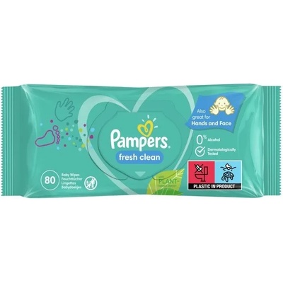 Pampers мокри кърпи fresh clean XXL - 80 броя