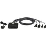 ATEN Превключвател kvm aten cs22hf, Дву портов usb hdmi (cs22hf-at) - zettabytex