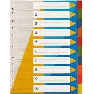 TETIS A4 PP numerical holders 1-10 BP630-10
