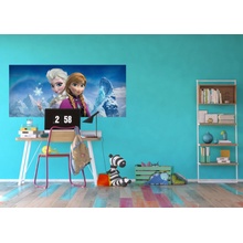 AG Design FTDNH-5370 Dětská vliesová fototapeta Frozen Anna & Elsa Ledové Království rozmery 202x90 cm